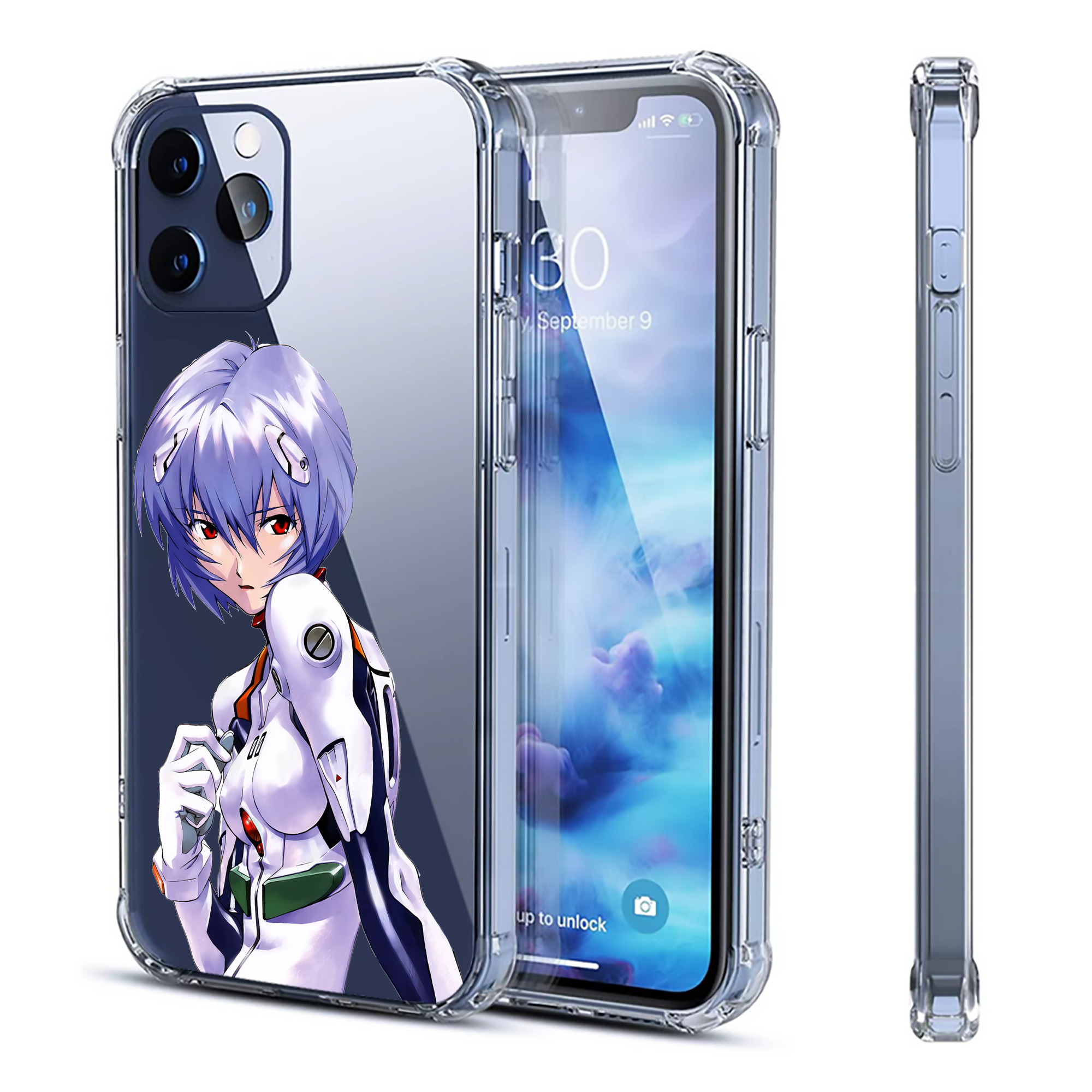 （画像用） EVA 新世紀エヴァンゲリオン 【iPhone 12シリーズ対応】透明スマホケース（クリアソフトケース）